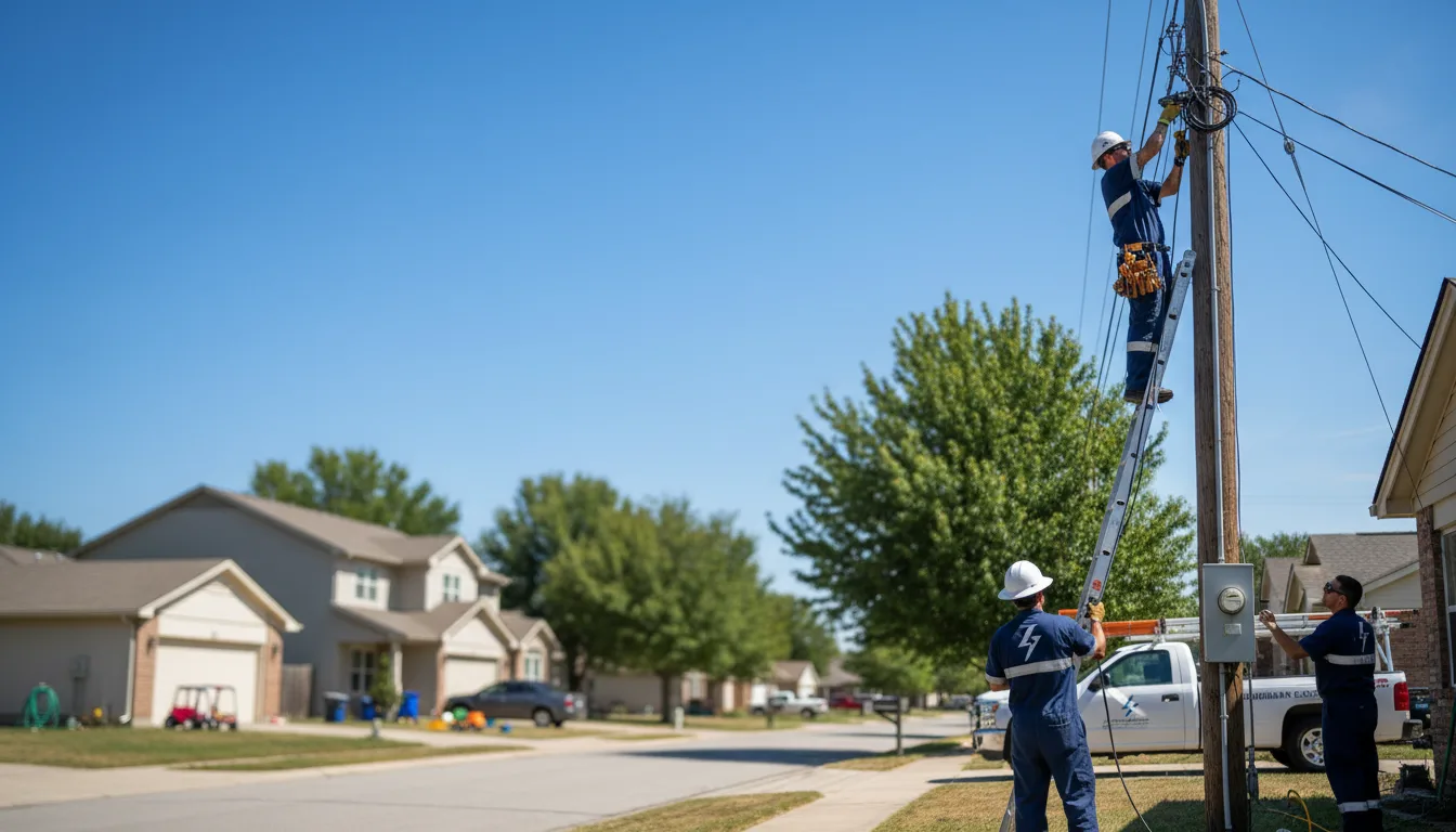 Residential electrician providing installation services in Stroud, OK